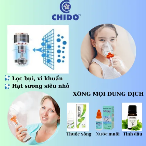 Máy Xông Khí Dung Cầm Tay CHIDO Phiên Bản Mới All New 2023 (Máy không dùng pin) 818947