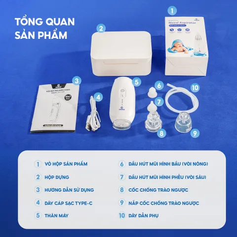 Máy Hút Mũi Điện Chido ZLY018 New 2025 – Giúp Bé Thở Dễ Dàng, Mẹ Nhàn Tênh