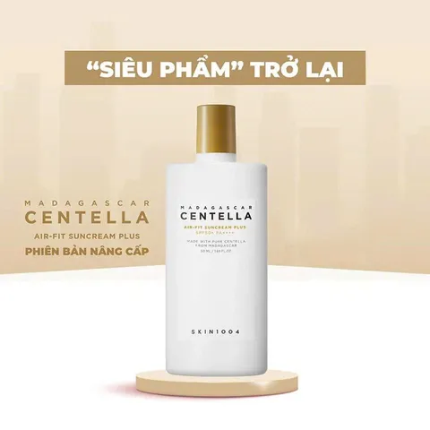 Kem Chống Nắng Thuần Vật Lý Nâng Tông Da Tự Nhiên Chiết Xuất Rau Má Skin 1004 Phù Hợp Cả Mẹ Bầu Da Nhạy Cảm