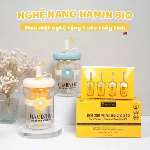 Tinh Nghệ Hamin Bio Daily Turmeric Curcumin Premium 365 Hàn Quốc 32 Tép Giúp Đẹp Da [hàng nhập khẩu] 819019