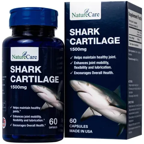 (CTy NK) Viên uống hỗ trợ bôi trơn khớp, duy trì sức khỏe của khớp Shark Cartilage NatureCare (60 viên)