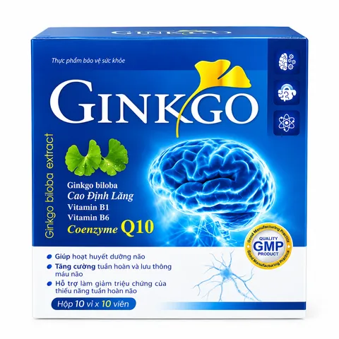Viên Uống Bổ Não Ginkgo  - Hộp Xanh Dương 100 Viên