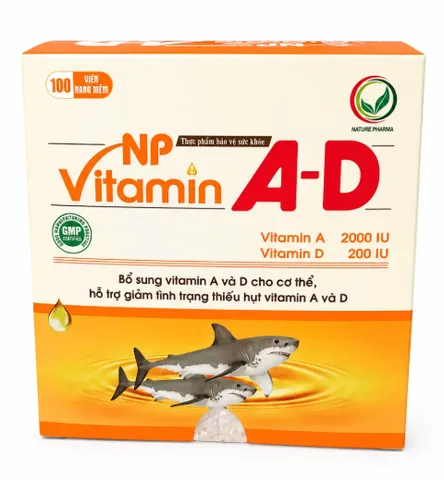 Viên Uống Bổ Sung Vitamin A-D - Hộp 100 Viên