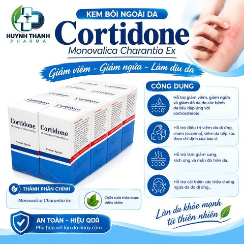 Thuốc Bôi Ngoài Da Cortidone - Tuýp 8 Gram