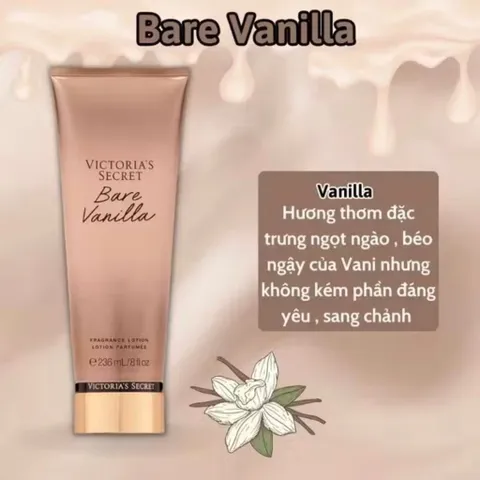 Sữa dưỡng thể Victoria's Secret Bare Vanilla Body Lotion