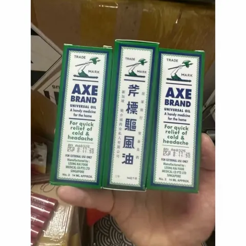 ( 14ml ) Dầu cây búa Singapore hay Dầu gió trắng Axe Brand Universal Oil