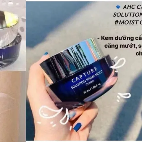 Kem AHC xanh dương  dòng AHC Capture Solution Prime Moist  là dòng kem dưỡng ẩm chuyên sâu 50ml