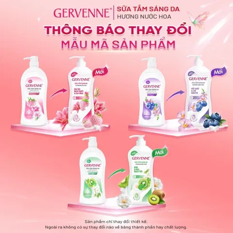 Sữa tắm trắng da  750 genverne hương nước hoa