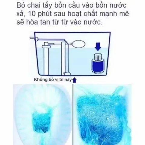 Cốc thả bồn cầu hoặc bình thả két nước màu cam hương hoa Hàn Quốc