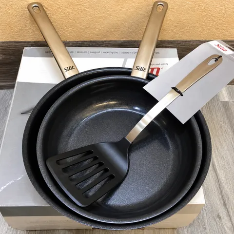Bộ chảo Silit Talis 20-24cm CeraProtect chống dính kèm xẻng