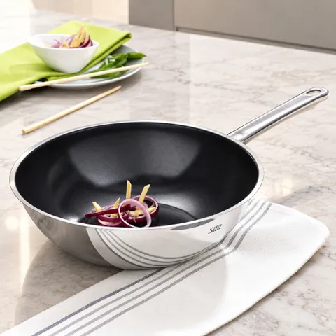 Chảo sâu lòng Silit Wuhan 28cm Wok CeraProtect chống dính Ceramic