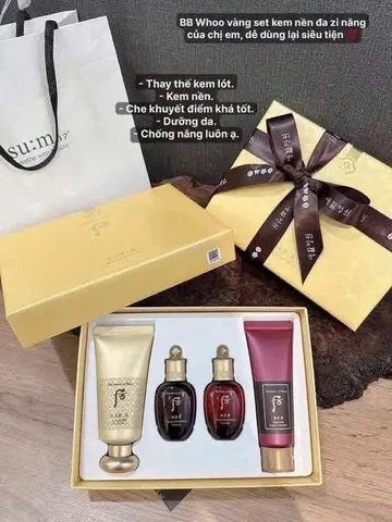 Set Kem BB Whoo Gongjinhyang Mi Luxury SPF20/PA++ - Kem Trang Điểm 5 Trong 1, Dưỡng Da & Chống Nắng, Giúp Da Mịn Màng, Tự Nhiên 819130