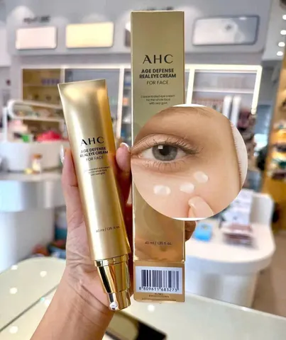 Kem Dưỡng Mắt Và Mặt AHC Age Defense 2-Trong-1 40ml - Dưỡng Ẩm, Làm Mờ Nếp Nhăn, Phù Hợp Mọi Làn Da 819132