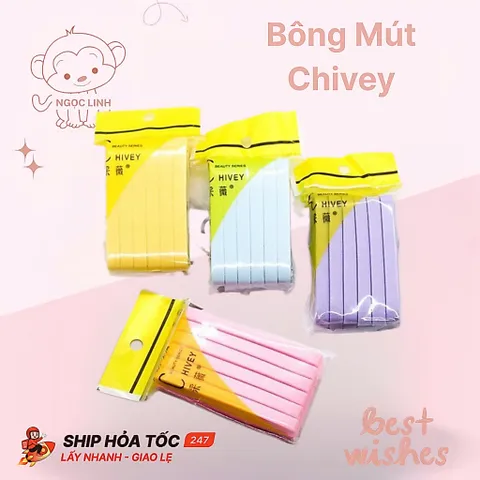 (1 gói nhỏ) Bông mút nở - bọt biển rửa mặt | Mút nở Chivey gói 12 miếng hàng chuẩn loại 1