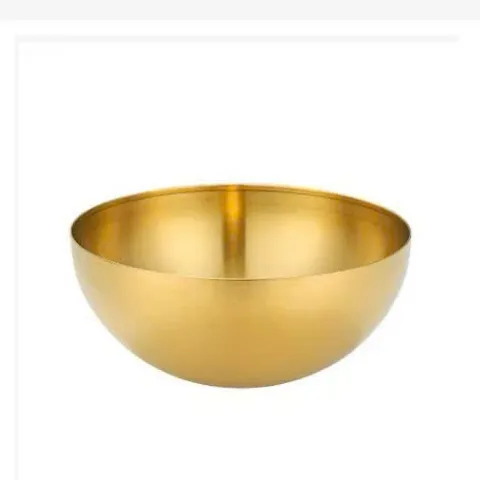 Bát inox Mạ Vàng, bát rửa mặt, bát đựng nước chuyên dùng cho spa size 20cm - 22cm