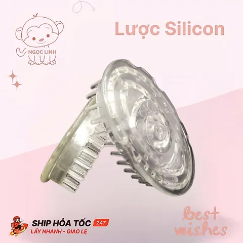 Lược gội dưỡng sinh trắng trong suốt giá rẻ. Lược massage thư giãn tại nhà