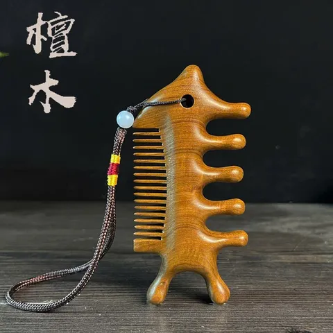 Thiết bị nâng cơ mặt Lược Massage Kinh Tuyến Năm móng Lược Dụng cụ cạo mũi Lược cào dài tay Trị liệu