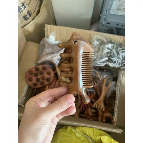 Thiết bị nâng cơ mặt Lược Massage Kinh Tuyến Năm móng Lược Dụng cụ cạo mũi Lược cào dài tay Trị liệu