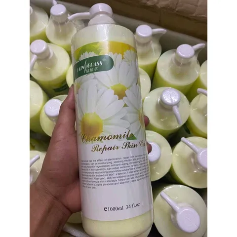 Bộ Chăm Sóc Da Hoa Cúc, Bộ 4 Chai Sữa Rửa Mặt, Kem Massage, Tẩy Da Chết Chính Hãng