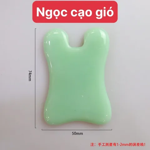 Miếng ngọc cạo gió mặt đả thông kinh lạc | Ngọc cạo gió massage mặt màu xanh, màu trắng
