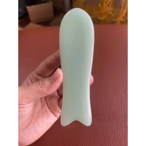 Lẻ 1 Miếng Ngọc Cạo Gió, Ngọc Massage, Ấn Huyệt Ngọc Trắng, Xanh Cao Cấp Dưỡng Sinh