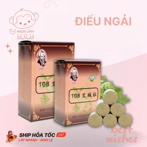 Hộp Ngải Cứu 108 Điếu Đốt cho Thanh Lăn Ngải, Máy Xông Ngải, Cốc Phù Dương,... tại nhà