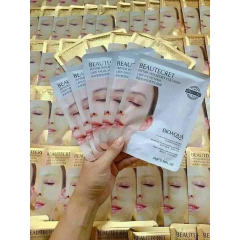 Combo 10 miếng Mặt nạ thủy tinh trong suốt | Mặt nạ thủy tinh collagen cấp ẩm dưỡng trắng cho da mặt 819209
