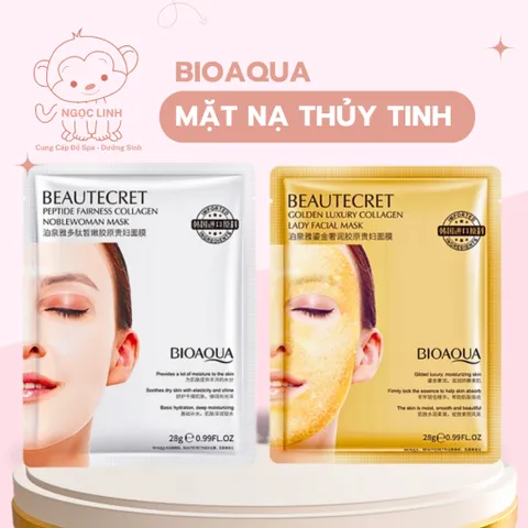 Combo 10 miếng Mặt nạ thủy tinh trong suốt | Mặt nạ thủy tinh collagen cấp ẩm dưỡng trắng cho da mặt 819209