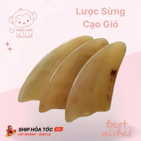 Lược Sừng Cạo Gió, Mát Xa Da Mặt & Giải Tỏa Căng Thẳng ( Dụng Cụ Làm Đẹp & Thư Giãn Tinh Thần)
