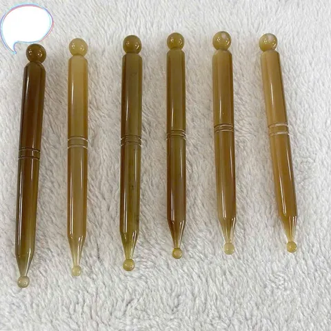 Cây Bút ấn huyệt gạch bạch huyết điện chuẩn massage thư giãn, day ấn huyệt bằng sừng