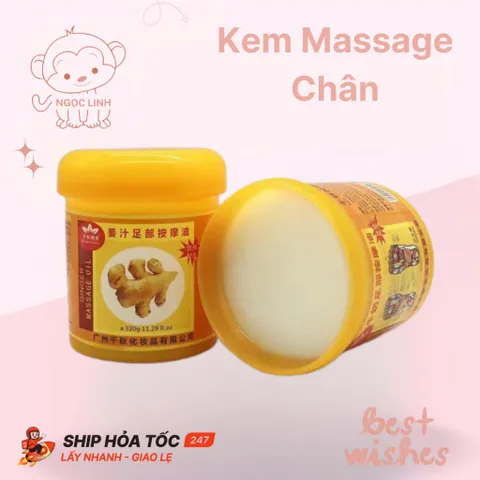 Kem massage chân gừng, colllagen, massage body | Kem massage body, massage bàn chân giữ ấm cơ thể