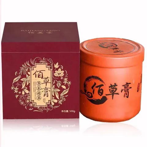 Bùn Bách Thảo Cao loại 1 - Giảm Đau Bài trừ hàn ẩm Hộp 500g. Cao Bách Thảo Hộp Gỗ Sang Trọng