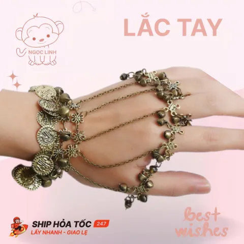 Lắc tay chuông cổ trang. Sử dụng trong spa âm thanh giúp tinh thần thư giãn thoải mái. Lẻ 1 chiếc 819260