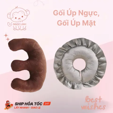 Gối úp ngưc, gối úp mặt vải nhung cao cấp, hàng chất lượng cao