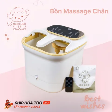 Bồn ngâm chân hồng ngoại có sục khí. Bồn ngâm chân tự động. Bồn massage chân cao cấp