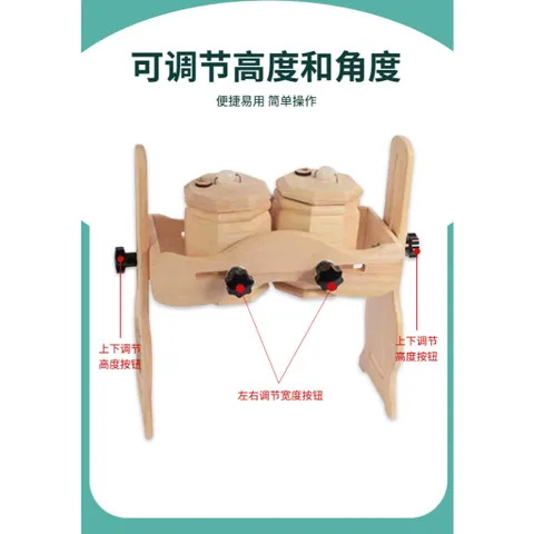 Bộ xông mắt ngải cứu bằng gỗ, máy xông mắt bằng gỗ, chất liệu gỗ sồi [Hàng Có Sẵn]