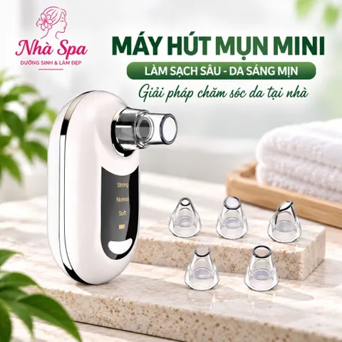 Máy hút mụn mini có tích điện. Máy hút mụn đầu đen, mụn cám cầm tay nhỏ gọn tiện lợi