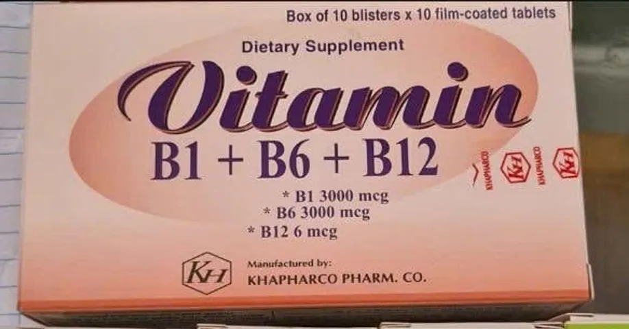 Vitamin B1+B6 +B12 Khapharco (H/100V)