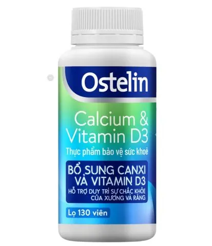 (CTy NK) Viên uống Ostelin Calcium & Vitamin D3 Sanofi giúp tăng hấp thụ canxi, duy trì xương và răng chắc khỏe (275 viên)