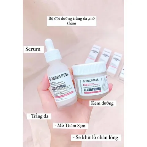 Bộ 4 sản phẩm Dưỡng Trắng Cấp Ẩm Phục Hồi Da Medi-Peel Glutathione 600