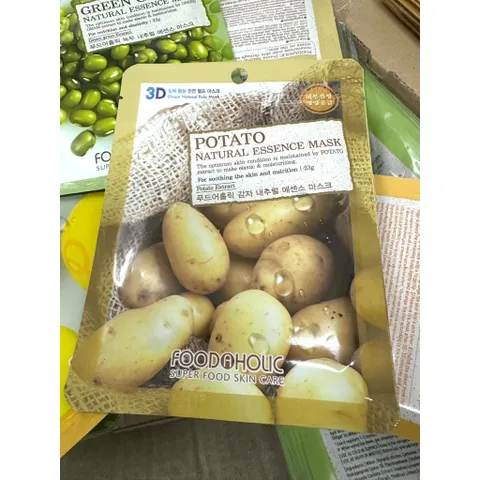 ( HSD 10.2026 set 10 mask )  Mặt Nạ 3D Foodaholic Shape Natural Pulp Mask Hàn Quốc