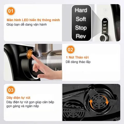 Máy Ép Chậm Trục Ngang Kaisa Villa KV-ZS168