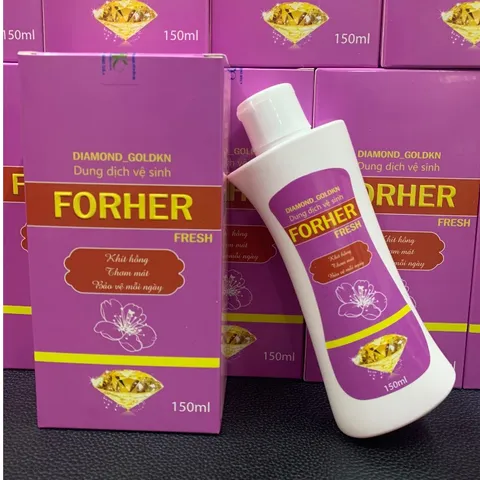 Dung dịch vệ sinh phụ nữ FORHER giúp làm sạch dịu nhẹ cô bé, khử mùi hôi, giảm viêm, ngứa, Chai 150ml