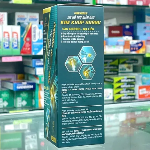 Xịt thảo mộc GREMUSS Spray kim khớp hoàng - hỗ trợ giảm đau nhức xư0ng khớp, tê nhức chân tay, tan máu bầm, hếtt sưng tấy