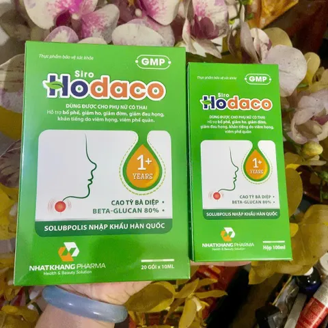 Siro HoDaco hỗ trợ giảm ho, tiêu đờm, giảm đau rát họng, đau họng do ho
