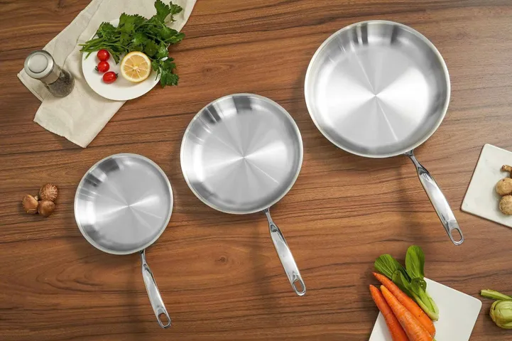 Chảo Cạn Inox Nguyên Khối 3 Lớp Kailer