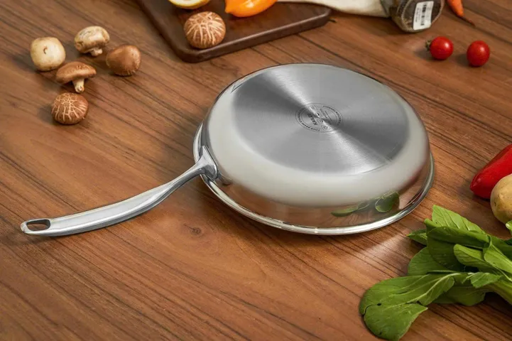 Chảo Cạn Inox Nguyên Khối 3 Lớp Kailer