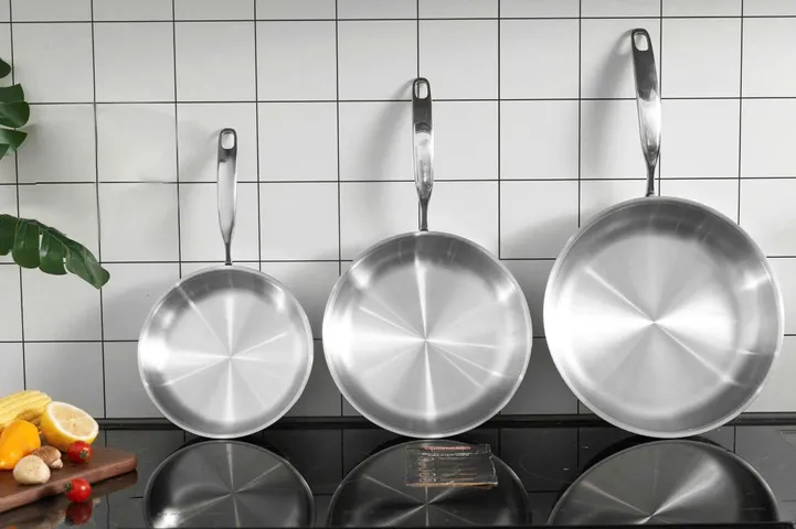 Chảo Cạn Inox Nguyên Khối 3 Lớp Kailer