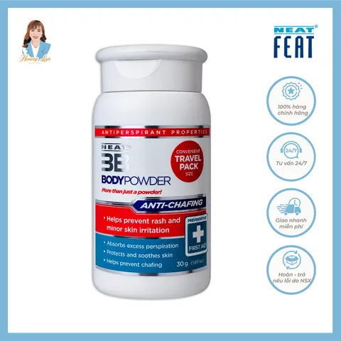 Phấn rôm giảm tiết mồ hôi, ngăn ngừa kích ứng da New Zealand Neat Feat 3B Body Powder 30g