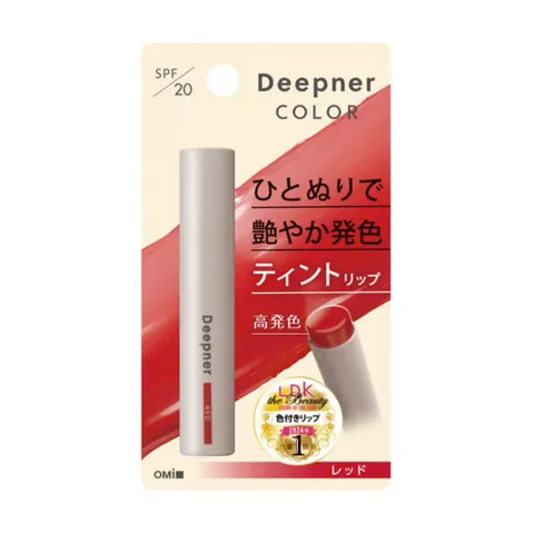 (Nhật Bản) Son Dưỡng Môi Chống Nắng Màu Đỏ OMI Menturm Deepner Chính Hãng Dưỡng Ẩm, Bảo Vệ Môi Trước Tác Động Của Tia UV